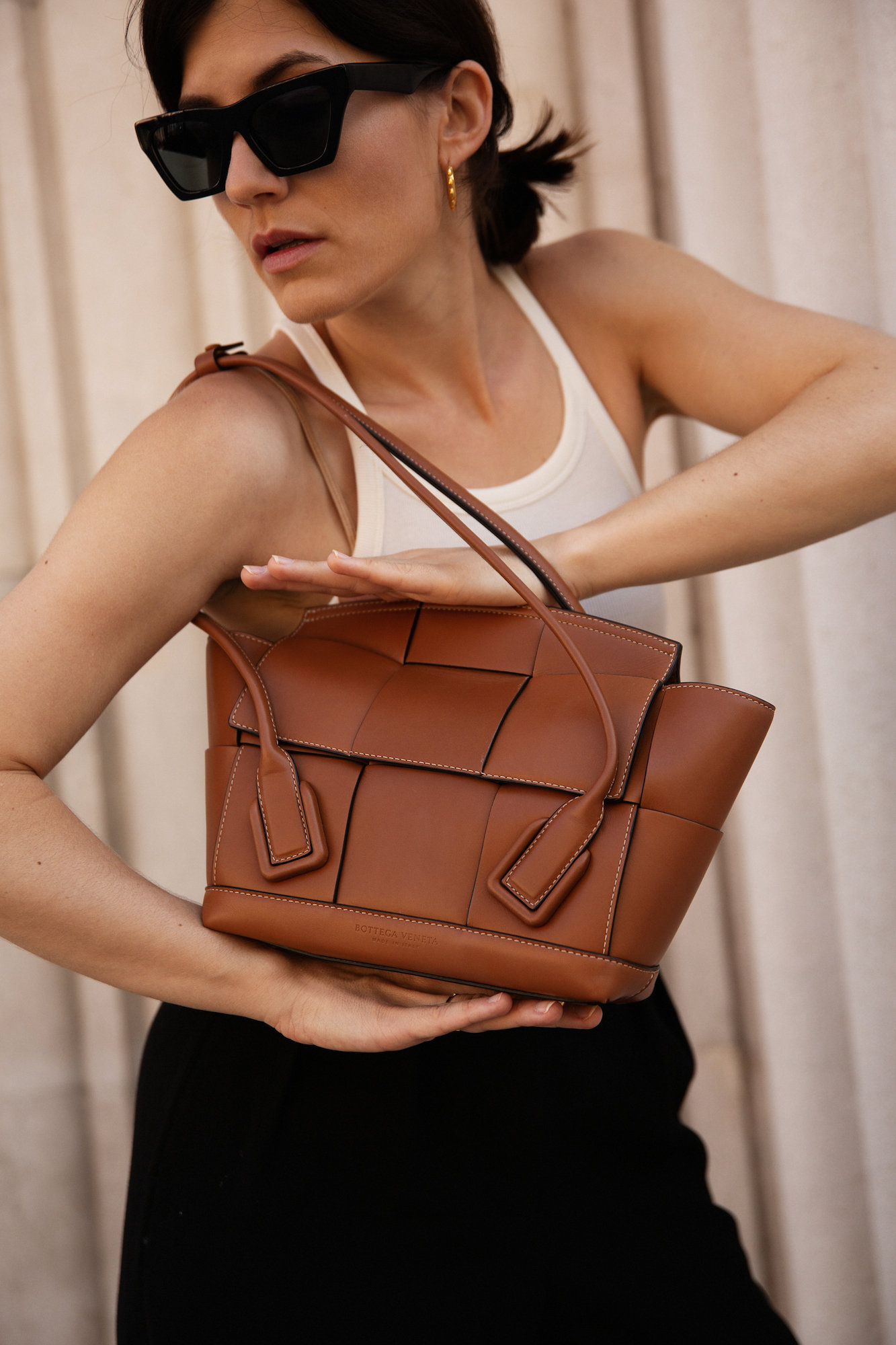 Bottega Veneta Arco Bag + Wool Trousers I More up on viennawedekind.com #bottegaveneta