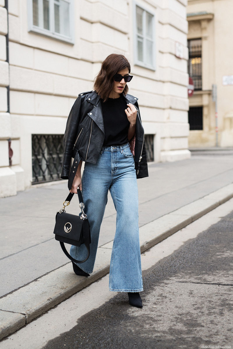 weekday flared jeans