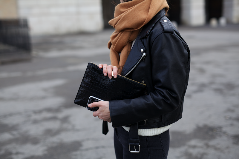 Camel Scarf & Biker Jacket (c) VIENNA WEDEKIND