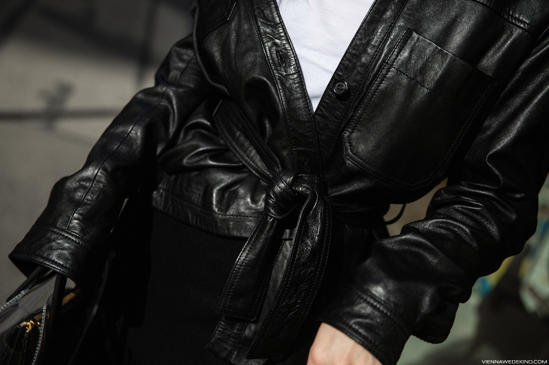 Spring Trends: Belted Leather Jacket I More up on viennawedekind.com #springtrends
